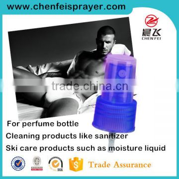 Custom plastic fine mist sprayer pump with perfume sprayer bottle for man in size 14/410 18/410 18/415 20/410 24/410