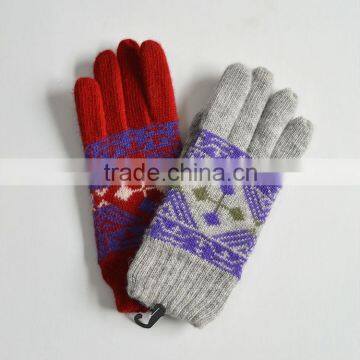 China factory wholesale ladies cotton knitted gloves