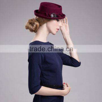 Ladies Fashion Pork Pie ShenZhen Hat photo-6