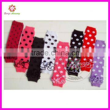 Cotton kids polka dot leg warmer