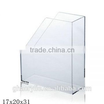 new customized transparent acrylic magazine display rack