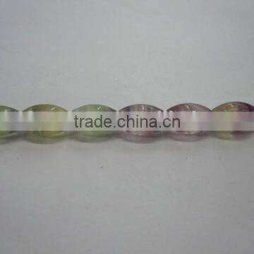 Wholesale natural rainbow flourite barrel shape faceted mineral gemstone for decoration