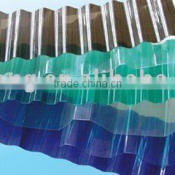 Polycarbonate transparent corrugated sheet