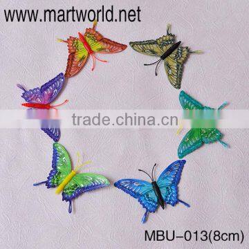Wholesale Artificial Colorful Feather Butterflies Wedding Decoration;Delicate Feather Butterfly for Event&party(MBU-013) photo-3