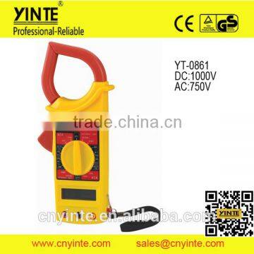 YT-0861 Large Display Electronic Ohms Volt Meter Digital Clamp Meter