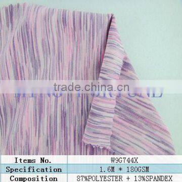 Elastic spandex fabric 87% polyester dye fabric