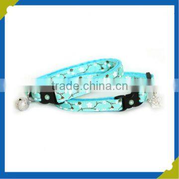 hot stock OEM custom led orange eco-PVC plain polyester pet dog collar China