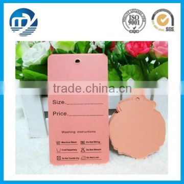 Cardboard paper customized clothing hang tag