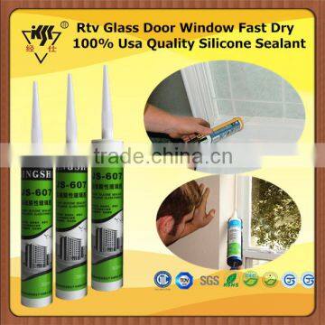 Rtv Glass Door Window Fast Dry 100% Usa Quality Silicone Sealant