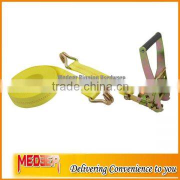 High tenacity polyester quick release 2" Car tie down/2inch cargo lashing strap double J used for cargo lashing