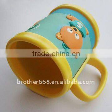 Phthalate Free Soft PVC cover,ABS body 3D mug for children use (BZ-MG007)