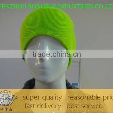 Confortable and cheapest Plain Custom 100% Acrylic Beanie