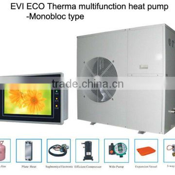 EVI air to water heat pump,evi heat pump