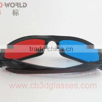 Plastic red cyan 3d glasses with top quality