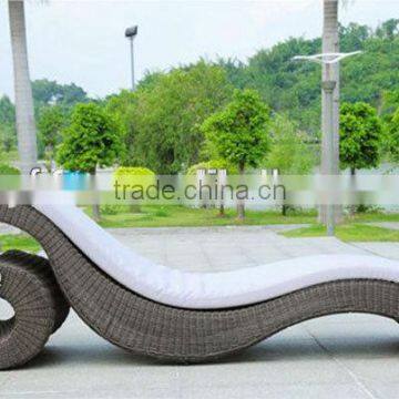 cast aluminum rattan outdoor beach bed