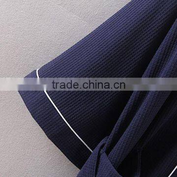 New 2016 Men Waffle Cotton Bathrobes Men Bathroom Spa Robe Male Plus Size Pajamas Traditional Yukata Sleepwear photo-3