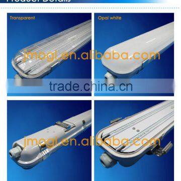 Transparent Polycarbonate Diffuser Fixture IP65 Basement Light TUV