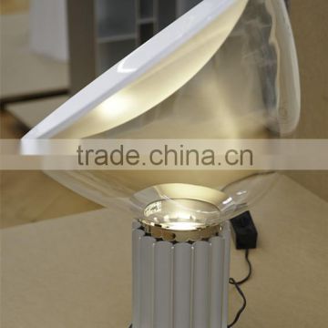 Glass+Aluminum Table Lamp with Adjustable Modern Desk Lamp