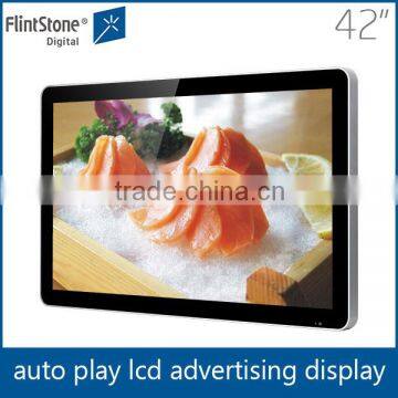 42 inch motion activated point of purchase lcd video player display