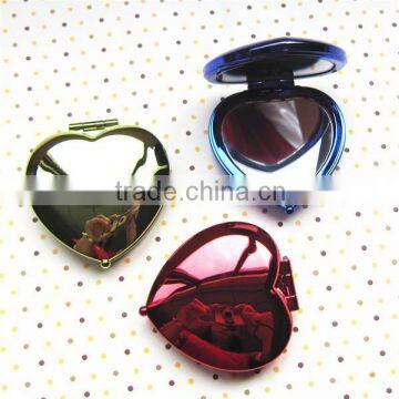 Electroplating plastic mirror /small heart shaped mirrors