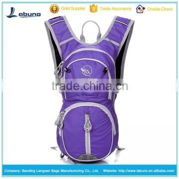 2015 new design water back pack hydration bag 2.5L water bladder bag