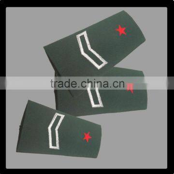 High Quality Military Ranking Epaulettes for sales/Army Officer Uniform Rank Shoulder Patch                        
                                                Quality Choice