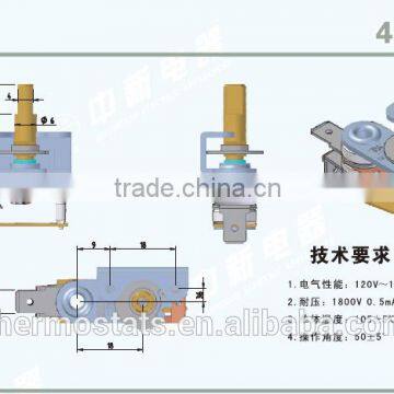 KST220 ELECTRICAL HOT PLATE ADJUSTABLE BIMETALLIC THERMOSTAT