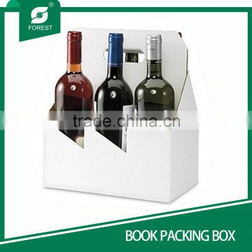 PAPER PACKAGING BOX WINE BOTTLE CARRIER