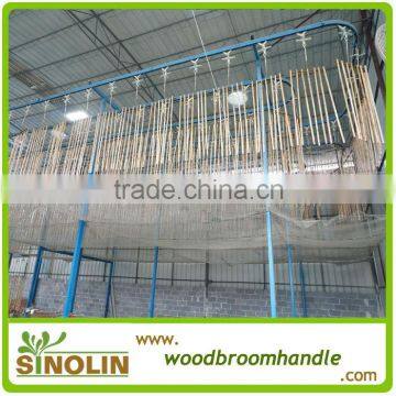 varnish wood broom handle with factory price