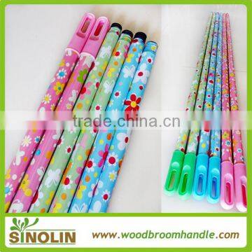 SINOLIN high quality pvc coated broom handles, paint iron broom handle