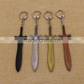 Metal Weapon Sword Pendant key ring wholesale sale