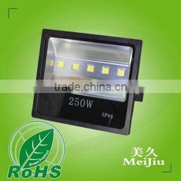 high power 250W 20000LM 80lm/w San'an chip 120degree PF0.6 CRI75 IP65 AC85-265V 8030 Cool white 6000-6500k LED Floodlight