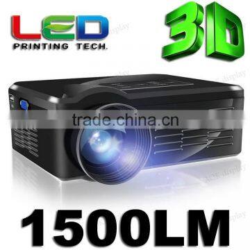 LED Projector Home Cinema Theater 1500 lumens support 1080P HD PC Laptop HDMI VGA USB Input