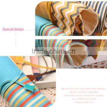 Korea Style Smile Face Roll up School Pencil Bag/pencil Case With Rope photo-5