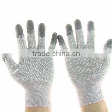 factory outlet Electronics Industry Cleanroom work esd pvc dotted gloves