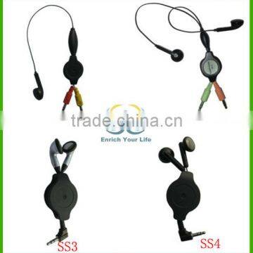 Newest 3.5mm Retractable earphone