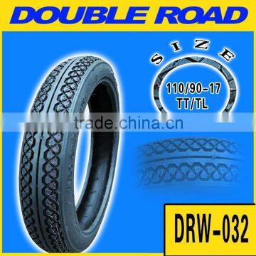 China Factory Supply Good Quality Motorcycle Tyre 110 / 90 - 17