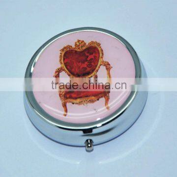 custom promotion high quality metal mini pill box