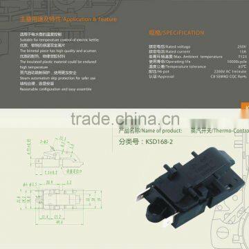 KSD168-2 CHINESE JIATAI Kettle steam switch for electrical water kettle