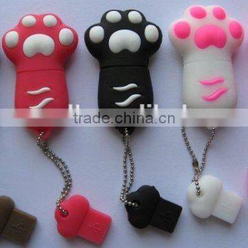 2014 new product wholesale foot shape usb flash drive free samples made in china