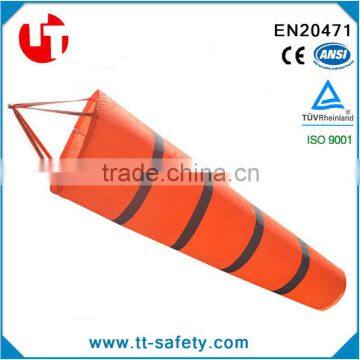 30' 40' 60' High Visibility Orange Grey White Windsock Outdoor Wind Sock Bag with Reflective Belt
