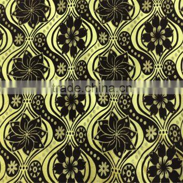 Flocking with sliver on velvet fabric