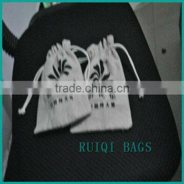 wholesale cotton fabric drawstring bag