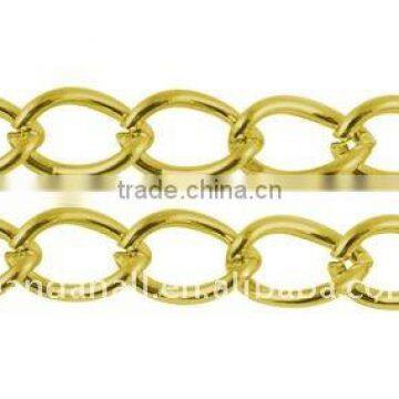 Metal Iron Curb Chain, Twist Link Jewelry Chain(CH-DK1.0-G-LF)