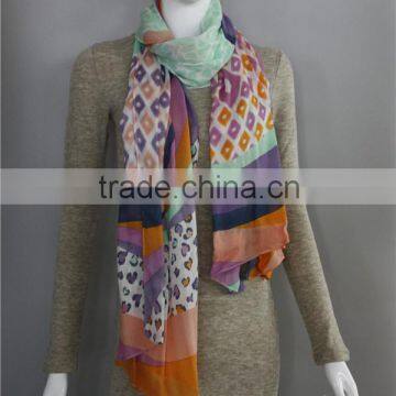 Modal Leopard Printed Lady Long Big Scarf