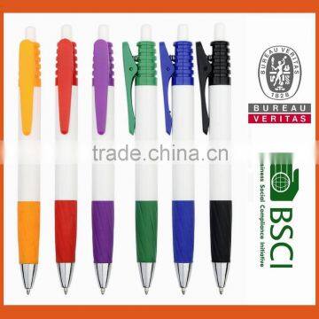 Promotional High Quality White Plastic Ballpoint Pen With Logo Cushy Pen Office & School Supplies photo-2