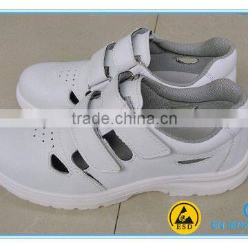 JR-0005 canvas upper PU sole safety shoes in cleanroom