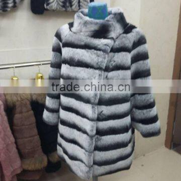 Factory Direct Whoesale Price Women Rex Rabbit Fur Coats