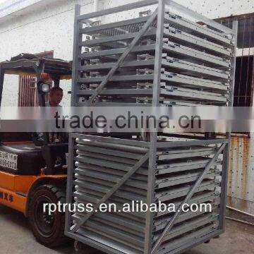 Temporary type stainless steel barricade with straight/corner/door structure