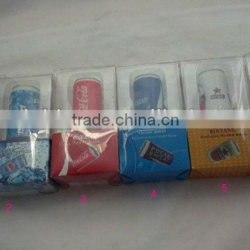 universal portable power bank 2600mah,promotion power bank,Coco cola power bank